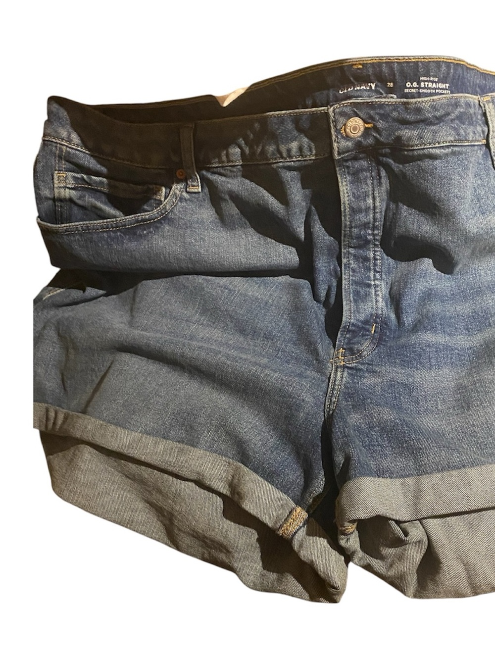 Old Navy Blue Cuffed Denim Women's Shorts